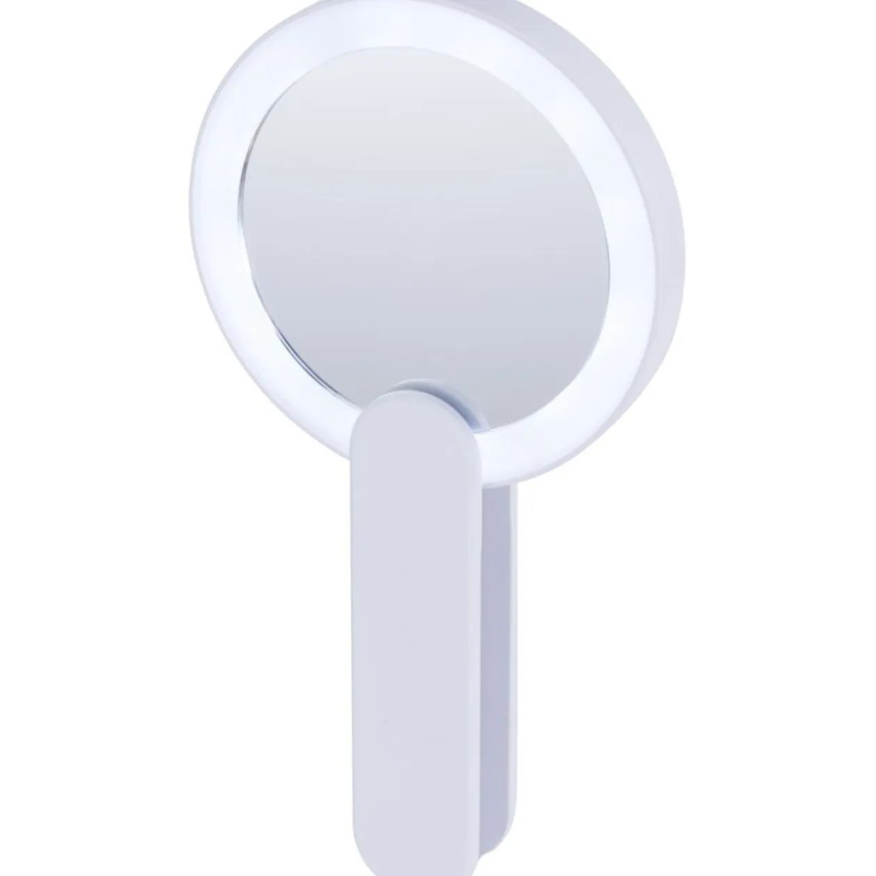 Miroir de poche LED blanc Ø9cm