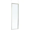Miroir de porte bois contour blanc H119cm