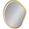 Miroir forme goutte ovale en bois 37x50cm < Gifi Outlet