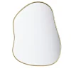 Miroir forme organique contour doré 15x20cm < Gifi Outlet