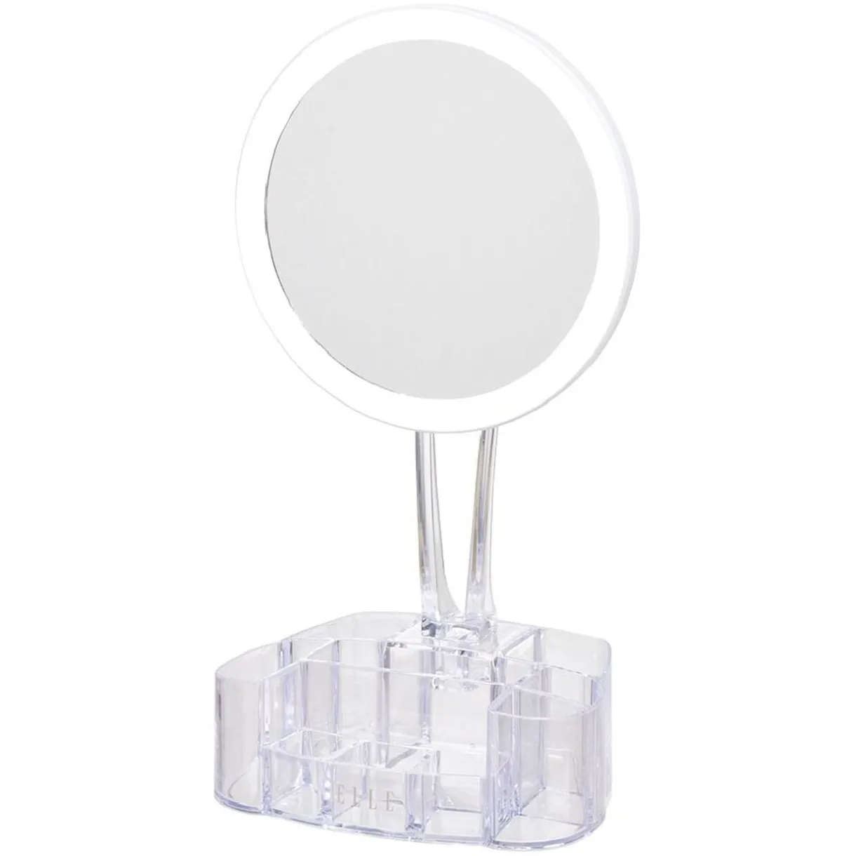 Miroir à LED avec rangement transparent < Gifi Sale
