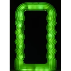 Miroir LED 4 couleurs bords ondulés avec télécommande < Gifi Best
