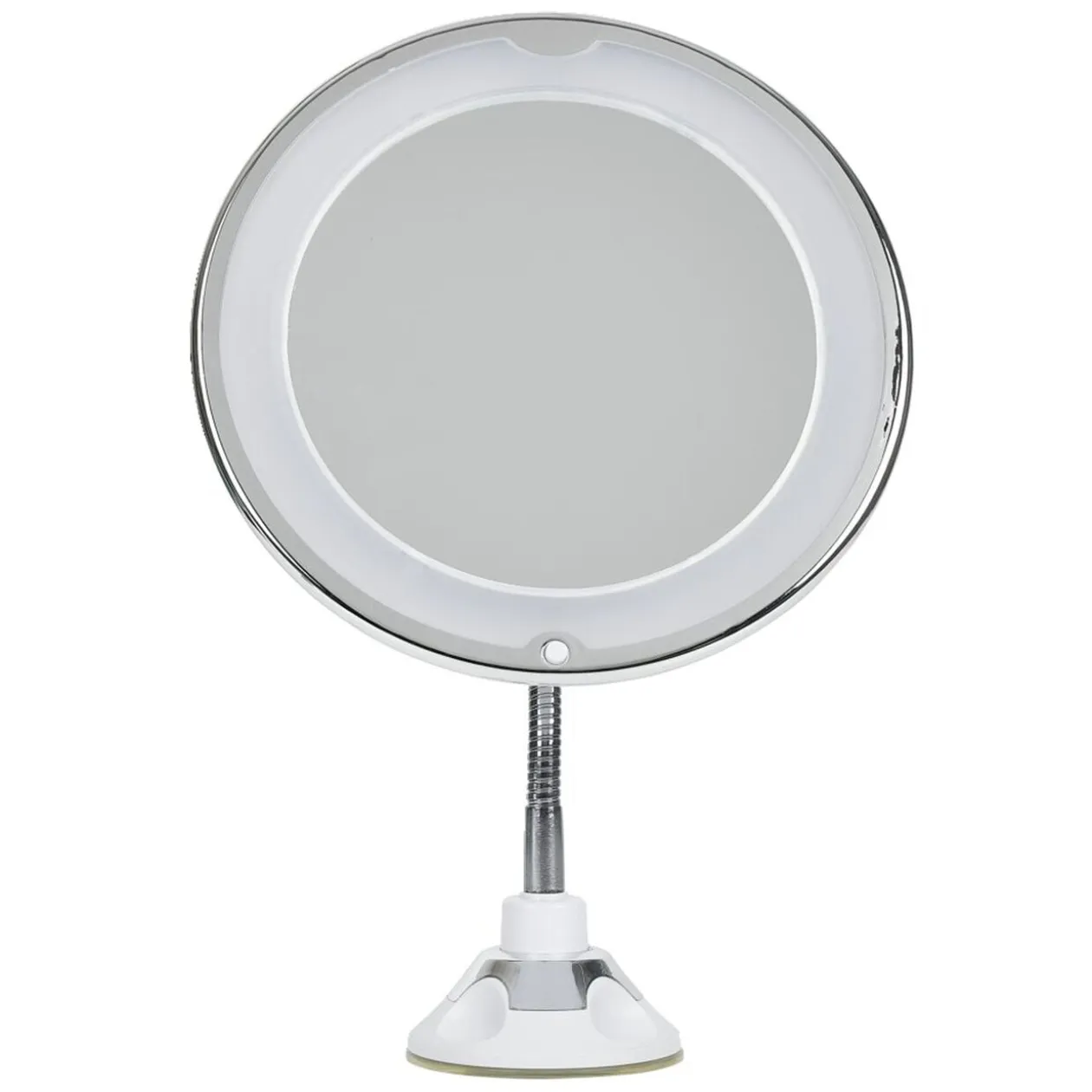 Miroir LED grossissant flexible et pivotant fixation ventouse