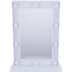 Miroir lumineux à poser rectangulaire à LED blanc 25x33cm