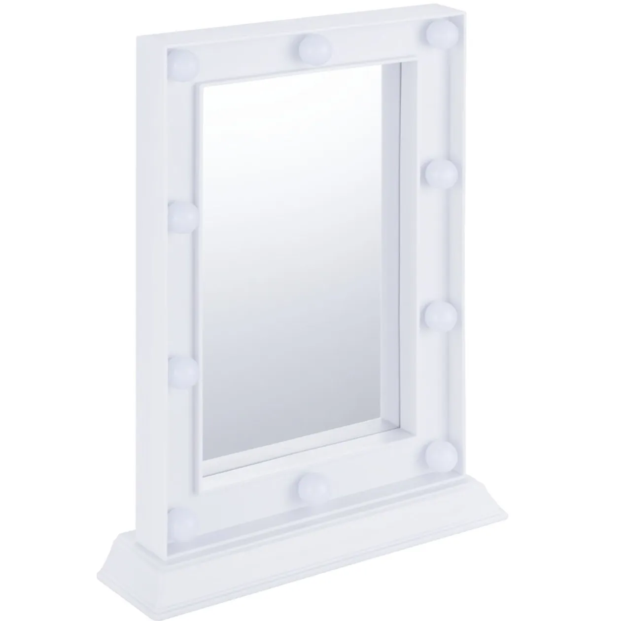 Miroir lumineux à poser rectangulaire à LED blanc 25x33cm