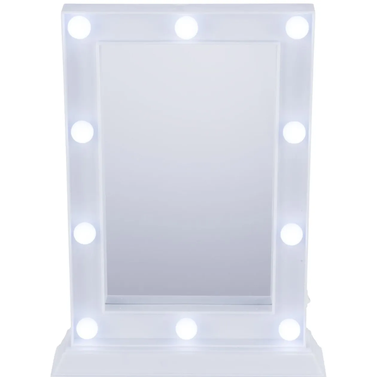 Miroir lumineux à poser rectangulaire à LED blanc 25x33cm