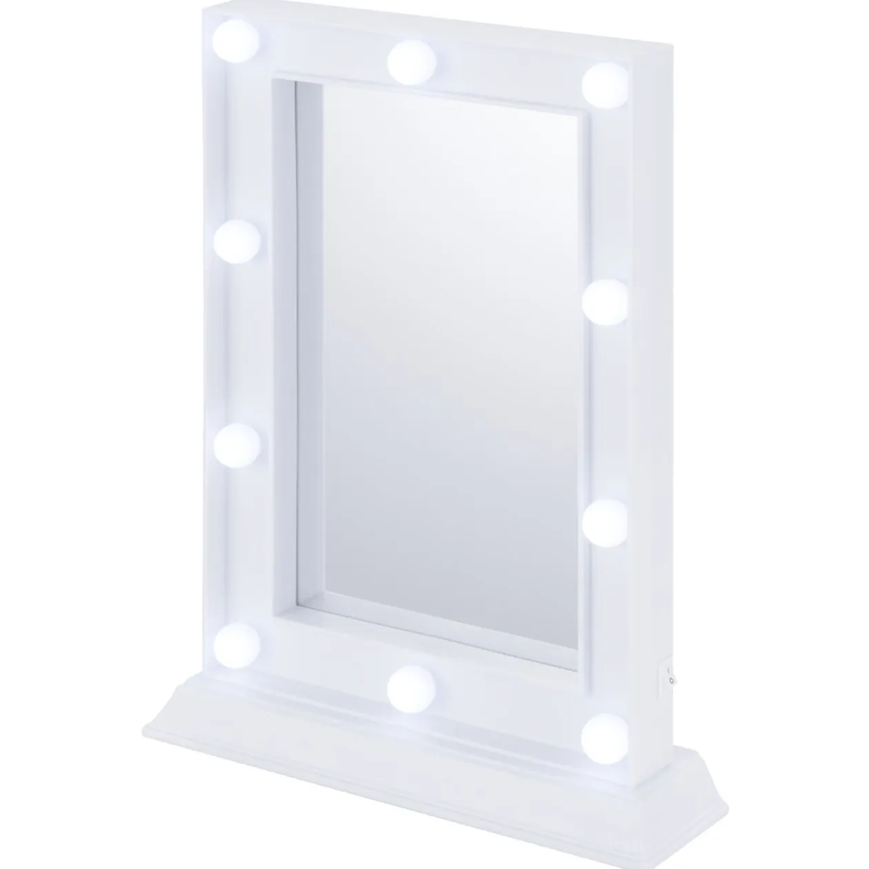 Miroir lumineux à poser rectangulaire à LED blanc 25x33cm