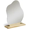 Miroir organique 23,3x19,5cm plastique et bois < Gifi Best