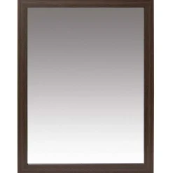 Miroir rectangulaire effet bois foncé < Gifi New