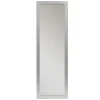 Miroir rectangulaire en bois Harry moulure gris uni 60x150cm
