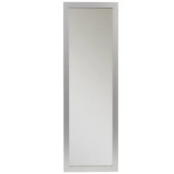 Miroir rectangulaire en bois Harry moulure gris uni 60x150cm