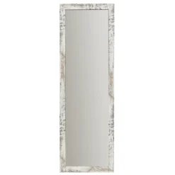 Miroir rectangulaire en bois Harry moulure effet cérusé blanc naturel 60x150cm < Gifi Clearance