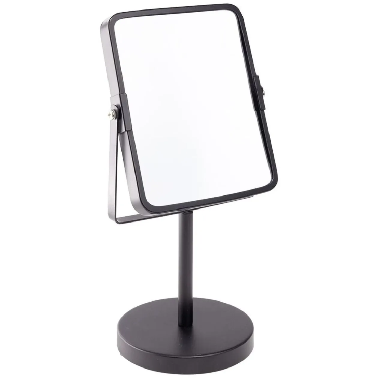 Miroir rectangulaire métal noir à poser H29cm