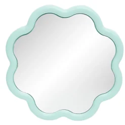 Miroir rond bord ondulé plastique coloré Ø25cm (4 modèles) < Gifi Best
