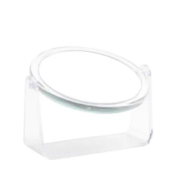 Miroir rond à poser rotatif 2 faces normal et grossissant (2 modèles)