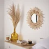 Miroir soleil en bois collection Serenity < Gifi