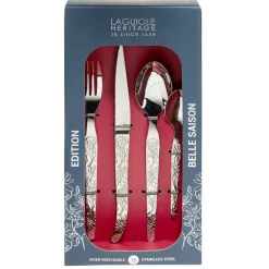 Ménagère Laguiole 16 pièces inox gris < Gifi Best