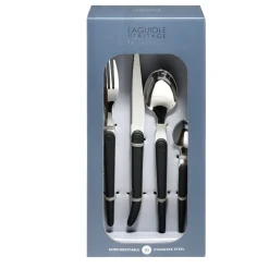 Ménagère Laguiole 16 pièces inox noir