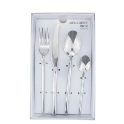 Ménagère moderne en inox 24 pièces < Gifi New