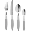 Ménagère 24 pièces gris et son panier < Gifi Discount