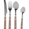 Ménagère 16 pièces inox manche plastique taupe < Gifi Sale