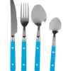 Ménagère 16 pièces inox manche plastique bleu < Gifi Hot