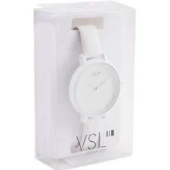 Montre à cadran rond bracelet blanc < Gifi Hot