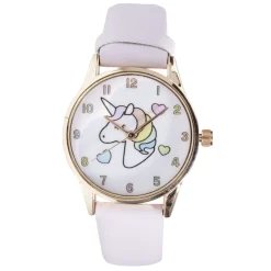Montre enfant fille licorne en acier bracelet simili Ø3,5xL23cm (2 modèles)
