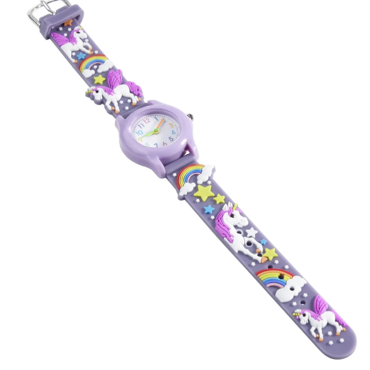 Montre enfant unisexe silicone et acier Ø3xL21cm - 8 modèles < Gifi Best