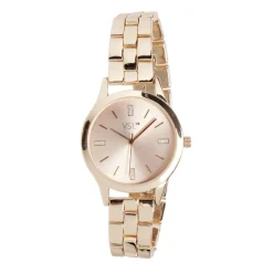 Montre femme bracelet maille inox rose gold < Gifi New