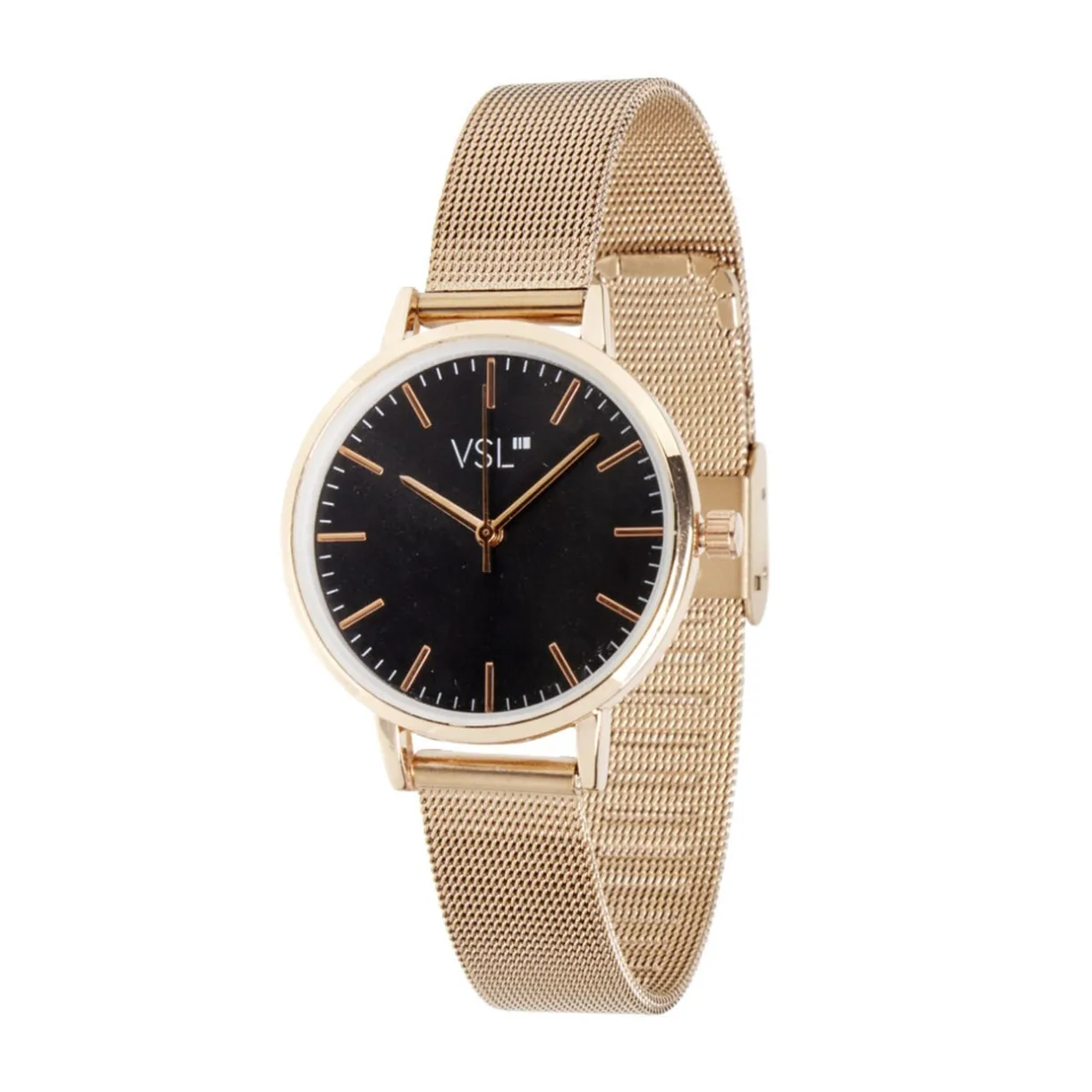 Montre femme bracelet maille milanaise inox rose gold < Gifi Clearance