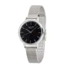 Montre femme bracelet maille milanaise inox gris argenté < Gifi Online