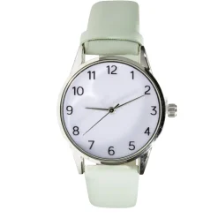Montre femme cadran rond acier argenté bracelet simili Ø3,5xH23cm (4 modèles) < Gifi Sale