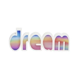 Mot lumineux Dream à poser polypropylène et plastique multicolore < Gifi Outlet