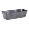 Moule à cake perforé acier noir 25x7xH2,5cm