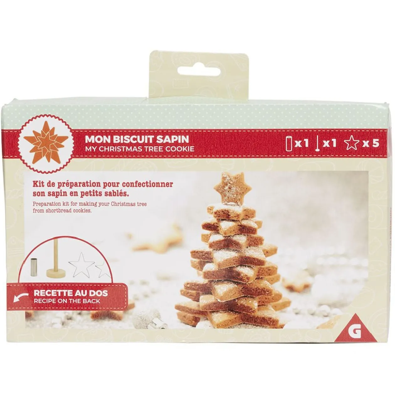 Moule emporte pièce Sapin en biscuits