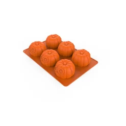 Moule en silicone 6 citrouilles Calavera 3D