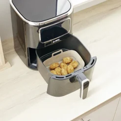 Moule en silicone noir pour friteuse sans huile et à air 20x12xH7cm < Gifi Online