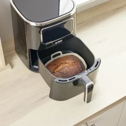 Moule en silicone noir pour friteuse sans huile et à air 20x12xH7cm < Gifi Online