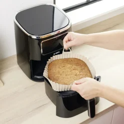 Moule en silicone noir pour friteuse sans huile et à air 20x20xH6,5cm