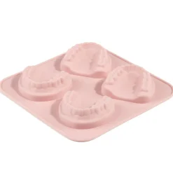 Moule à glaçons x4 dentier silicone rose 15x15x2cm < Gifi Hot