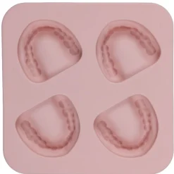 Moule à glaçons x4 dentier silicone rose 15x15x2cm < Gifi Hot