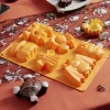 Moule gâteau silicone 6 formes Halloween orange