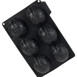 Moule gâteau silicone Halloween x6 cervelle 27x19xH3,5cm
