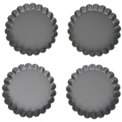 Moule à tartelette revêtement antiadhésif Ø12cm x4 < Gifi New