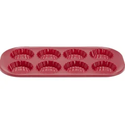 Moule 8 tartelettes silicone et armature acier 35,7x16,9xH2,3cm