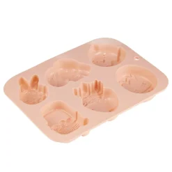 Moule thème Pâques 6 emplacements silicone rose 15x19,5cm < Gifi Hot