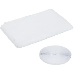 Moustiquaire agrippante pour fenêtre polyester blanc 100x100cm
