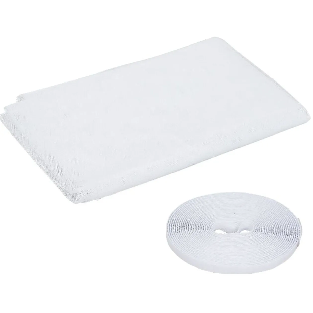 Moustiquaire agrippante pour fenêtre polyester blanc 100x100cm