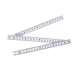 Mètre pliant 1m blanc < Gifi Online